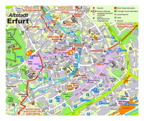 erfurt germany map.